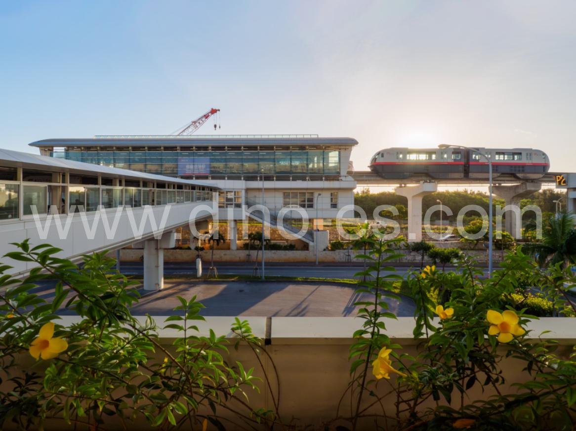 那覇空港メンズエステの駅前の写真です。picture of Naha Airport station where to find spa and massage salons