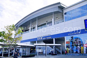 川内(鹿児島)メンズエステの駅前の写真です。picture of Kawauchi station where to find spa and massage salons