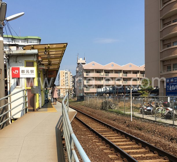 郡元(ＪＲ)メンズエステの駅前の写真です。picture of Kōrimoto station where to find spa and massage salons