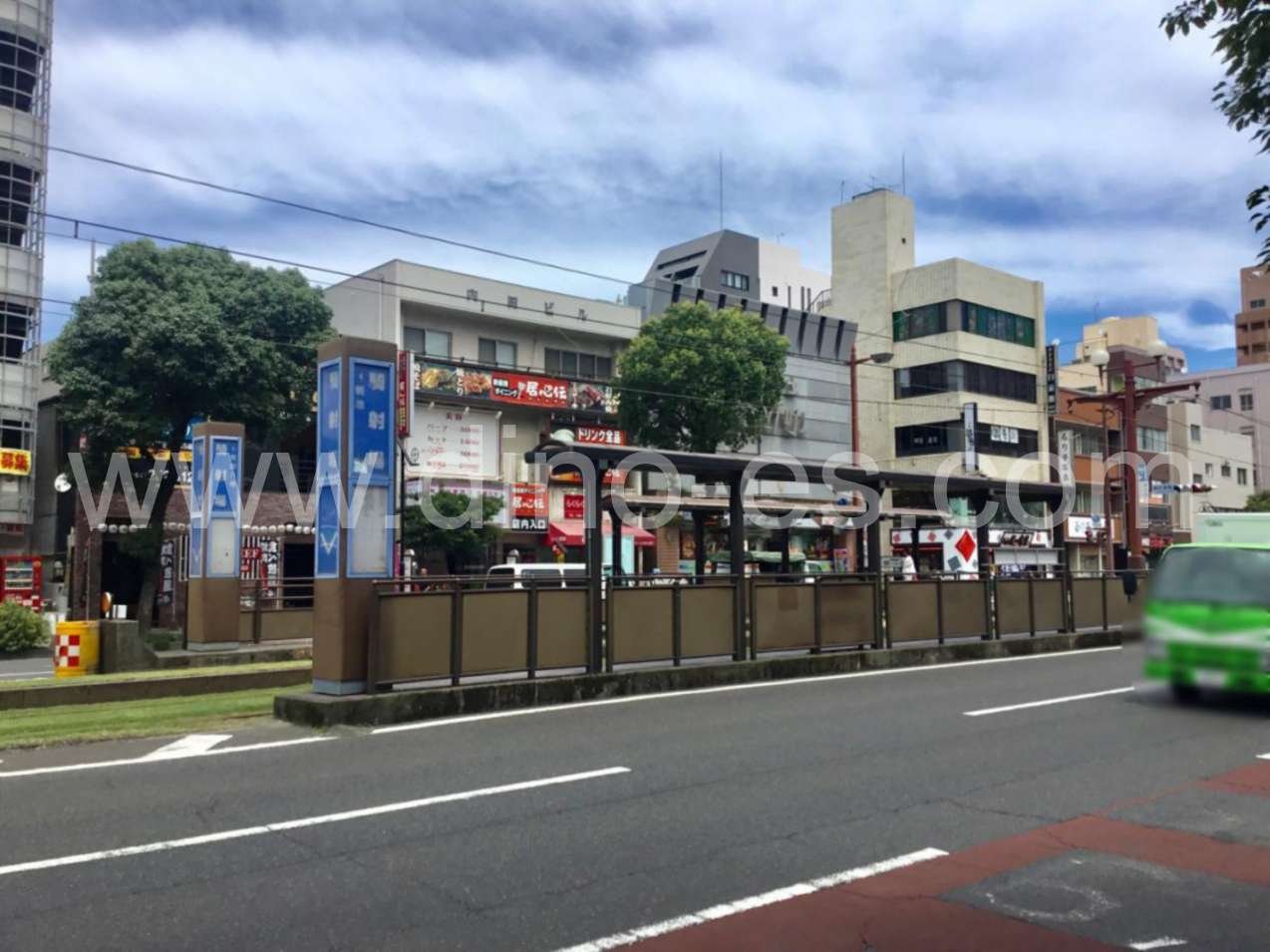 騎射場メンズエステの駅前の写真です。picture of Kishaba station where to find spa and massage salons