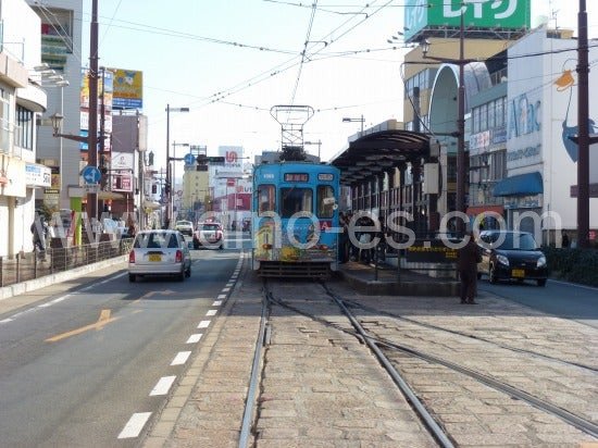 健軍町メンズエステの駅前の写真です。picture of Kengunmachi station where to find spa and massage salons