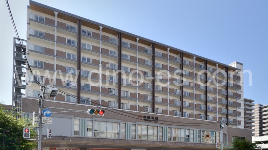 水前寺メンズエステの駅前の写真です。picture of Suizenji station where to find spa and massage salons