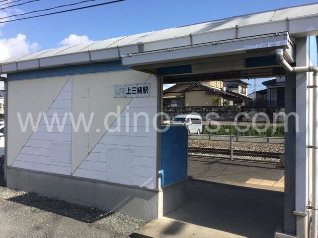 上三緒メンズエステの駅前の写真です。picture of Kami-Mio station where to find spa and massage salons