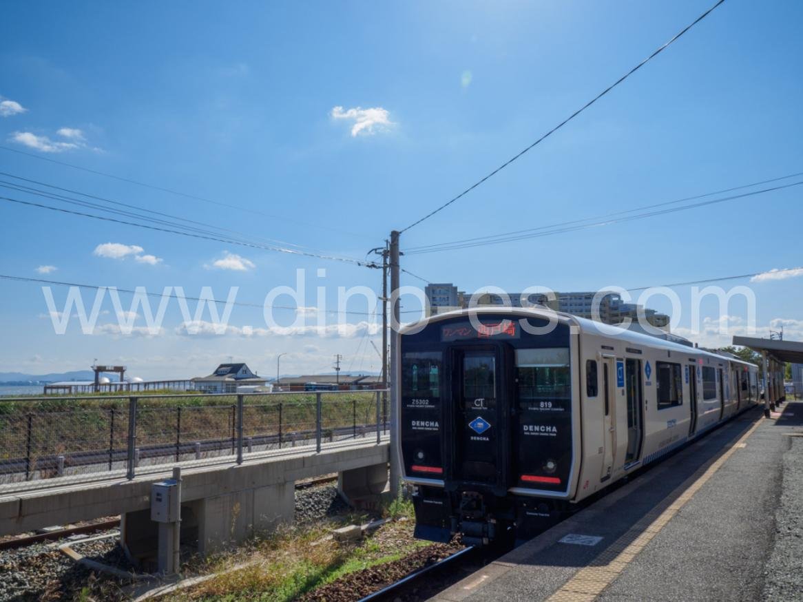 西戸崎メンズエステの駅前の写真です。picture of Saitozaki station where to find spa and massage salons