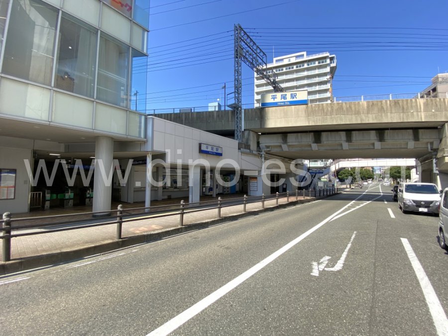 西鉄平尾メンズエステの駅前の写真です。picture of Nishitetsu Hirao station where to find spa and massage salons