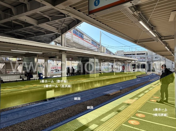 郡中メンズエステの駅前の写真です。picture of Gunchu station where to find spa and massage salons