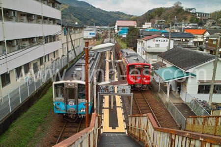 北宇和島メンズエステの駅前の写真です。picture of Kita-Uwajima station where to find spa and massage salons