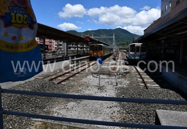 宇和島メンズエステの駅前の写真です。picture of Uwajima station where to find spa and massage salons