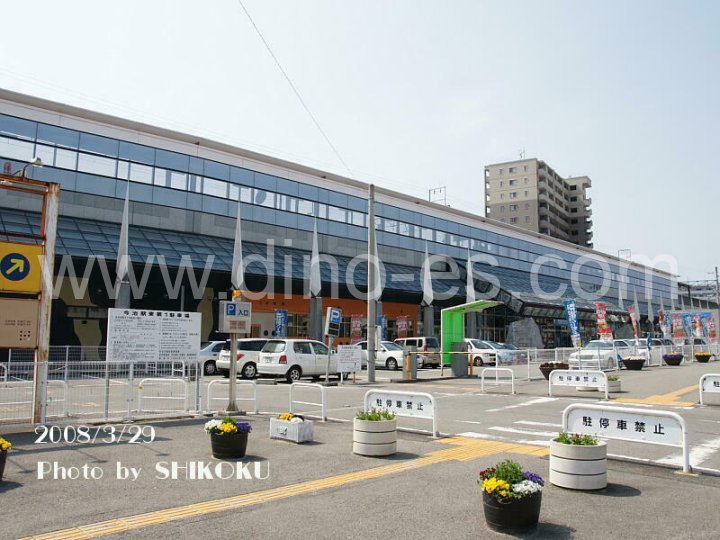 今治メンズエステの駅前の写真です。picture of Imabari station where to find spa and massage salons