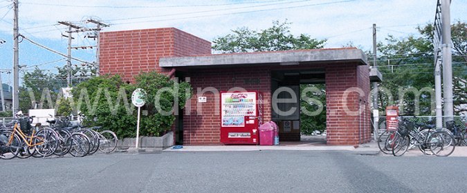粟井メンズエステの駅前の写真です。picture of Awai station where to find spa and massage salons