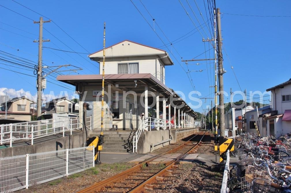 山西メンズエステの駅前の写真です。picture of Yamanishi station where to find spa and massage salons