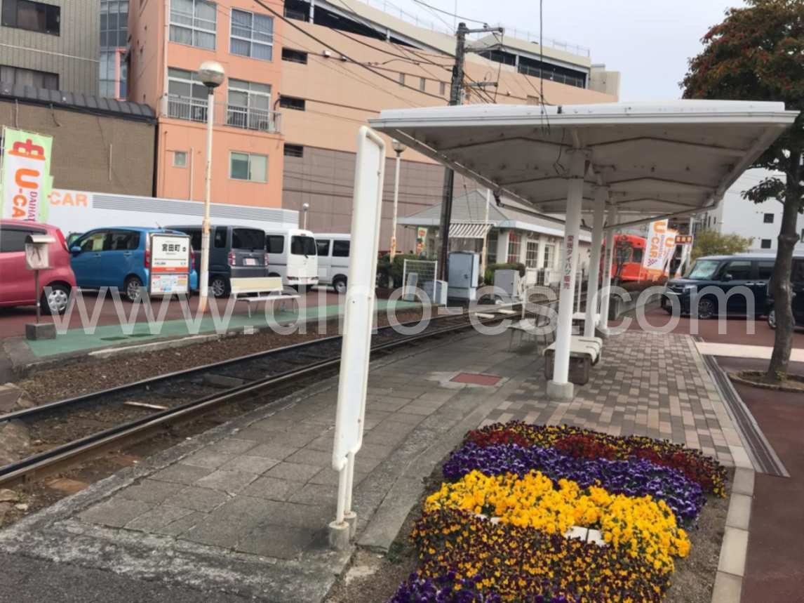 宮田町メンズエステの駅前の写真です。picture of Miyatachō station where to find spa and massage salons