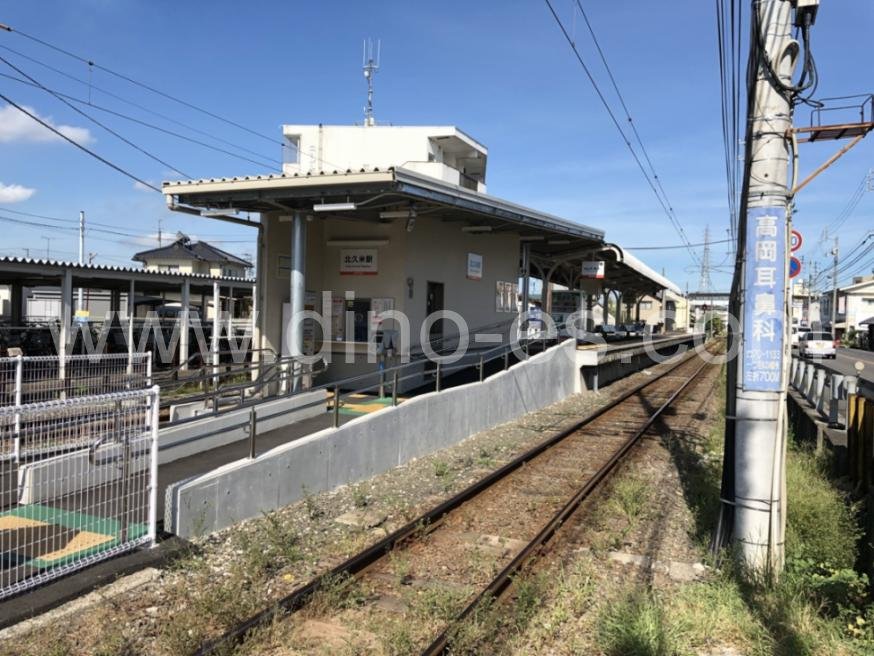 北久米メンズエステの駅前の写真です。picture of Kitakume station where to find spa and massage salons