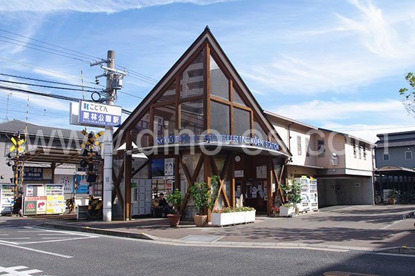 栗林公園メンズエステの駅前の写真です。picture of Ritsurinkōen station where to find spa and massage salons