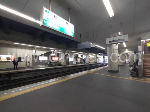 瓦町メンズエステの駅前の写真です。picture of Kawaramachi station where to find spa and massage salons