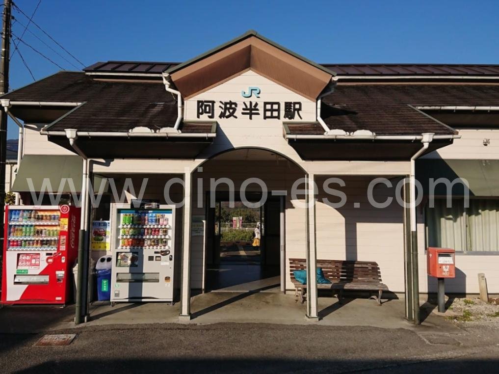 阿波半田メンズエステの駅前の写真です。picture of Awa-Handa station where to find spa and massage salons
