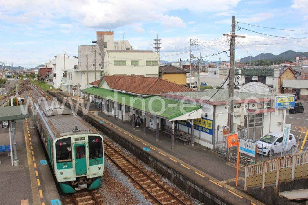 三本松(香川)メンズエステの駅前の写真です。picture of Sambommatsu station where to find spa and massage salons