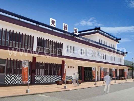 東萩メンズエステの駅前の写真です。picture of Higashi-Hagi station where to find spa and massage salons