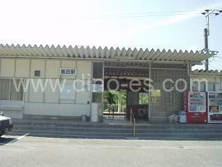 島田(山口)メンズエステの駅前の写真です。picture of Shimada station where to find spa and massage salons