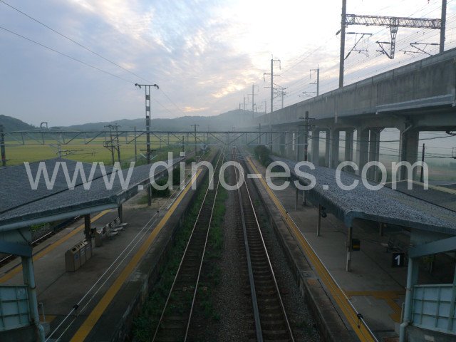 厚東メンズエステの駅前の写真です。picture of Kotō station where to find spa and massage salons