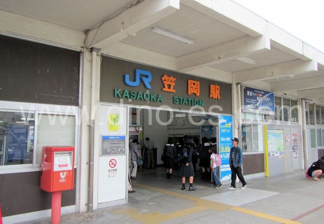 笠岡メンズエステの駅前の写真です。picture of Kasaoka station where to find spa and massage salons