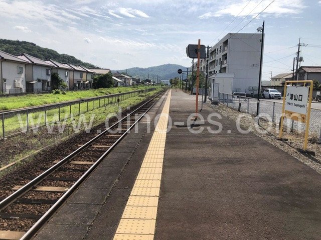 津山口メンズエステの駅前の写真です。picture of Tsuyamaguchi station where to find spa and massage salons