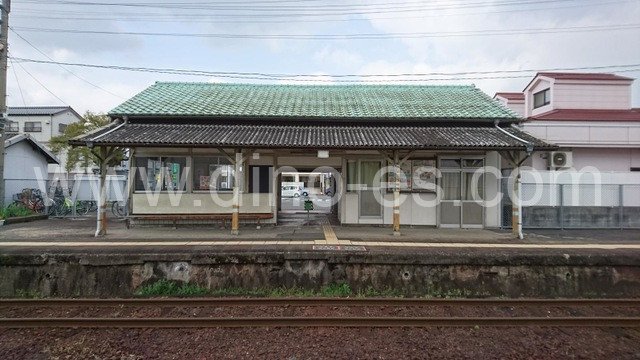 東津山メンズエステの駅前の写真です。picture of Higashi-Tsuyama station where to find spa and massage salons