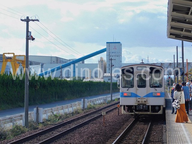 三菱自工前メンズエステの駅前の写真です。picture of Mitsubishijikōmae station where to find spa and massage salons