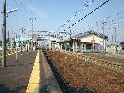 直江メンズエステの駅前の写真です。picture of Naoe station where to find spa and massage salons