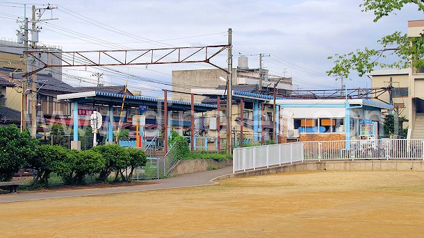 西別院メンズエステの駅前の写真です。picture of Nishi-Betsuin station where to find spa and massage salons