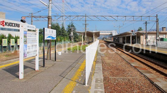 入善メンズエステの駅前の写真です。picture of Nyūzen station where to find spa and massage salons