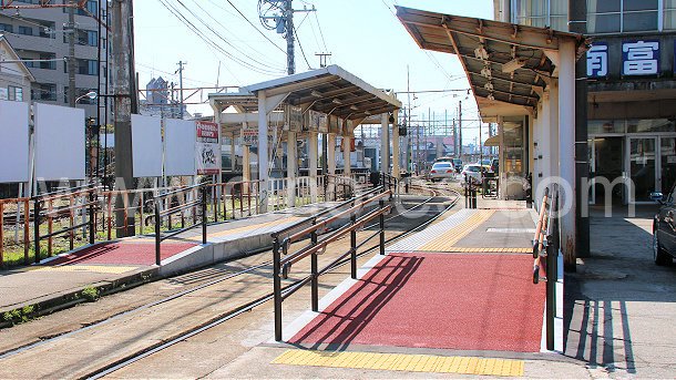 南富山メンズエステの駅前の写真です。picture of Minami-Toyama station where to find spa and massage salons