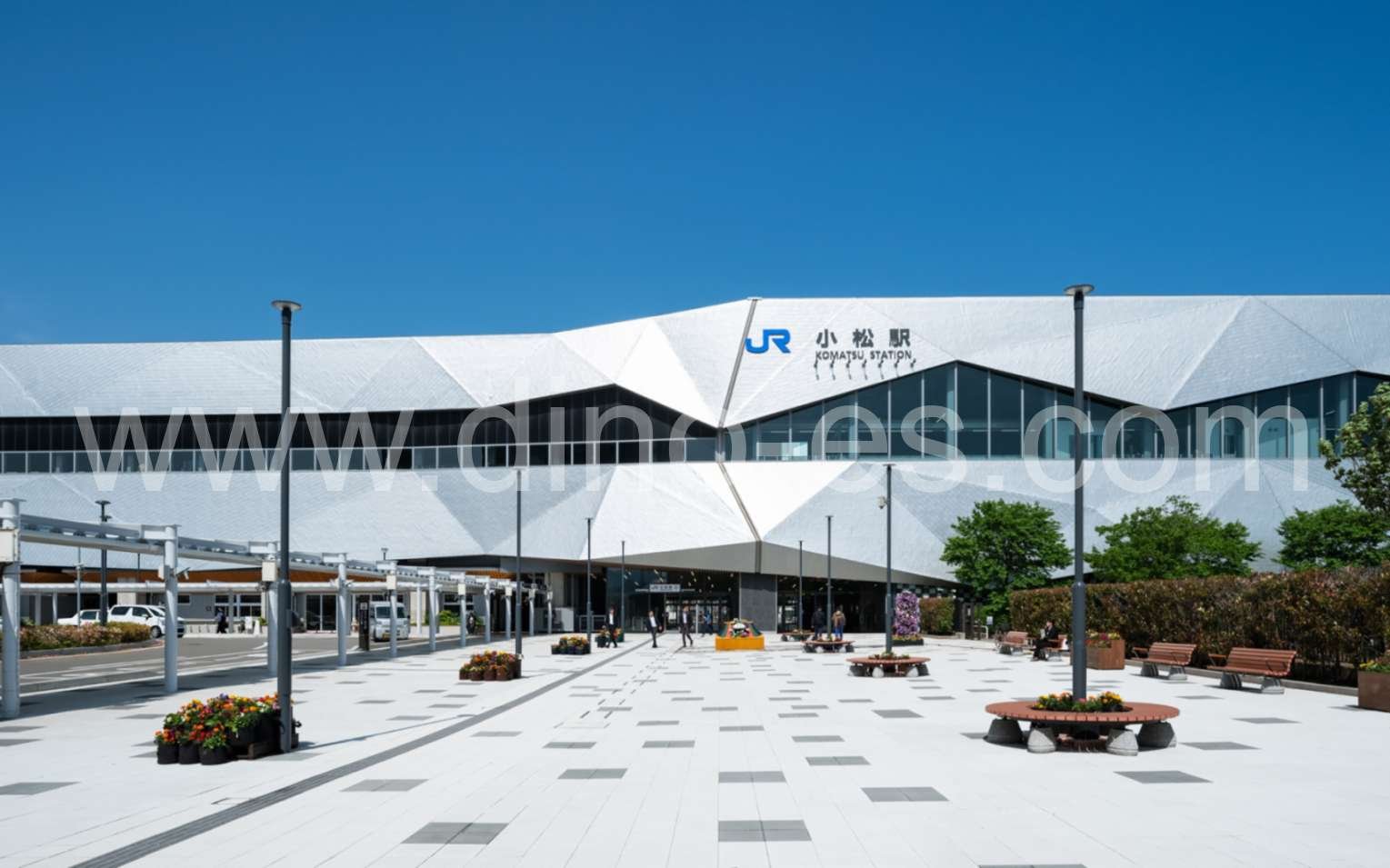 小松メンズエステの駅前の写真です。picture of Komatsu station where to find spa and massage salons