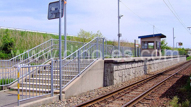 大河端メンズエステの駅前の写真です。picture of Okobata station where to find spa and massage salons