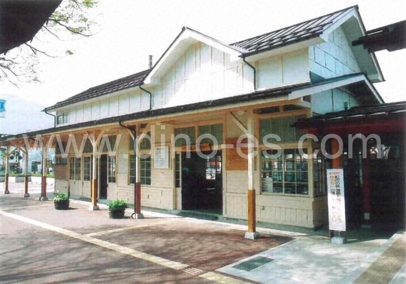 湯田中メンズエステの駅前の写真です。picture of Yudanaka station where to find spa and massage salons