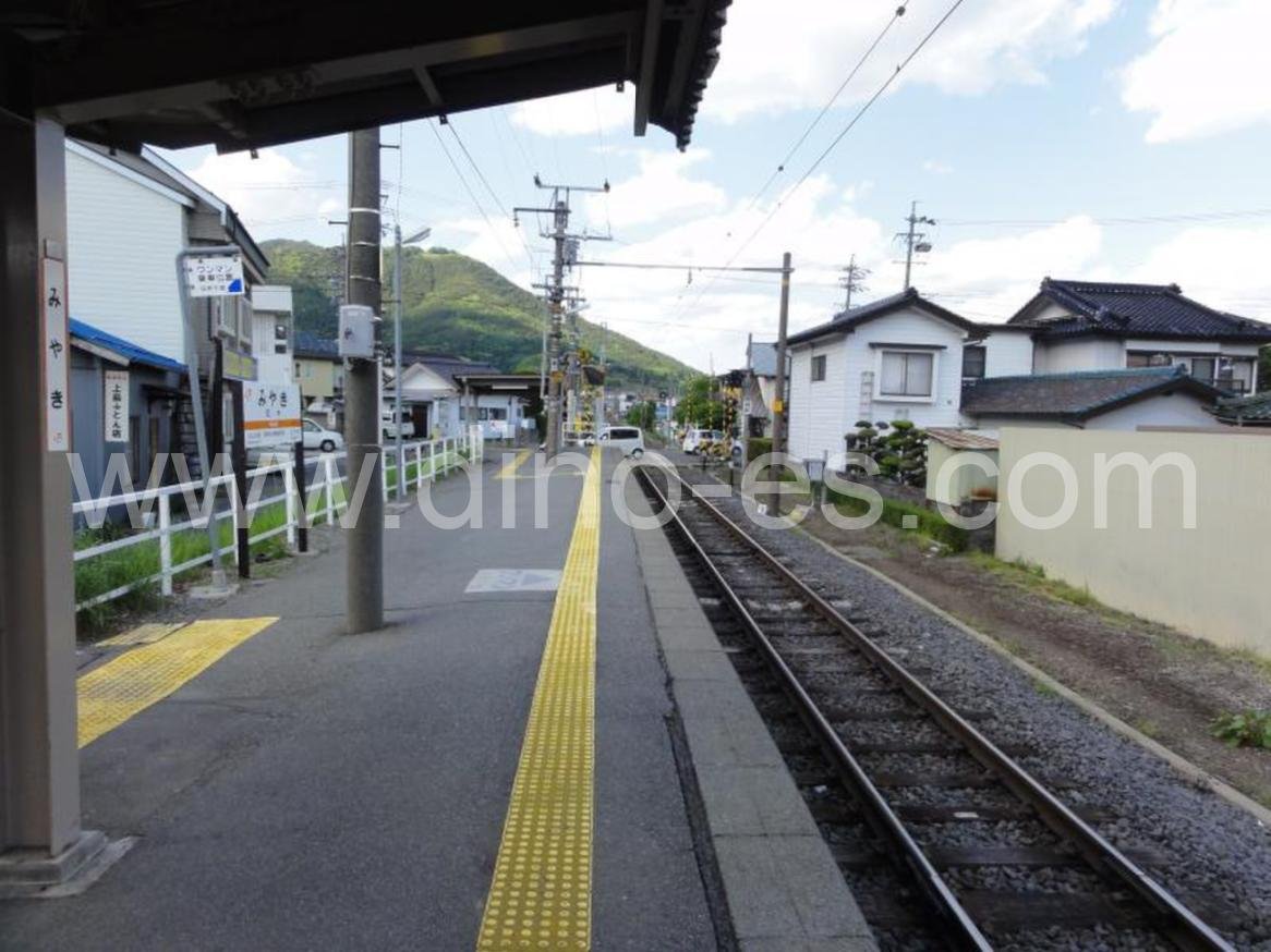 宮木メンズエステの駅前の写真です。picture of Miyaki station where to find spa and massage salons