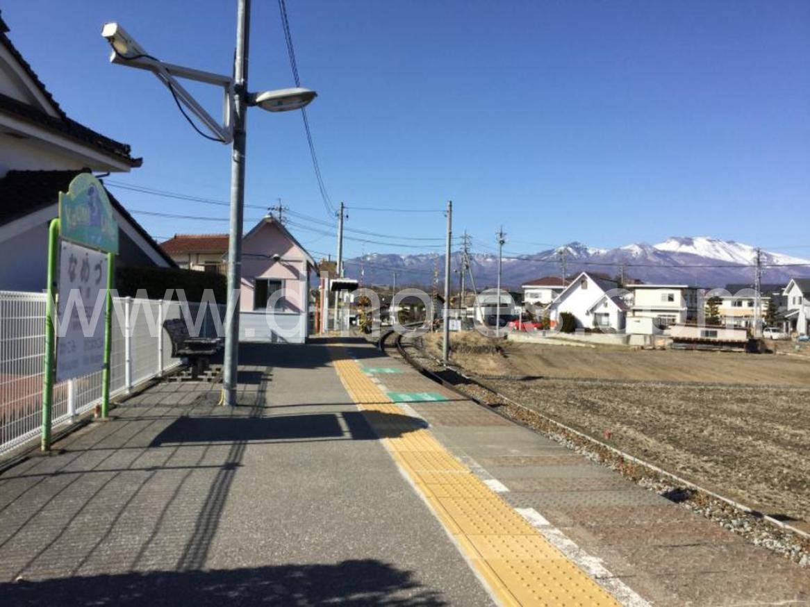 滑津メンズエステの駅前の写真です。picture of Namezu station where to find spa and massage salons