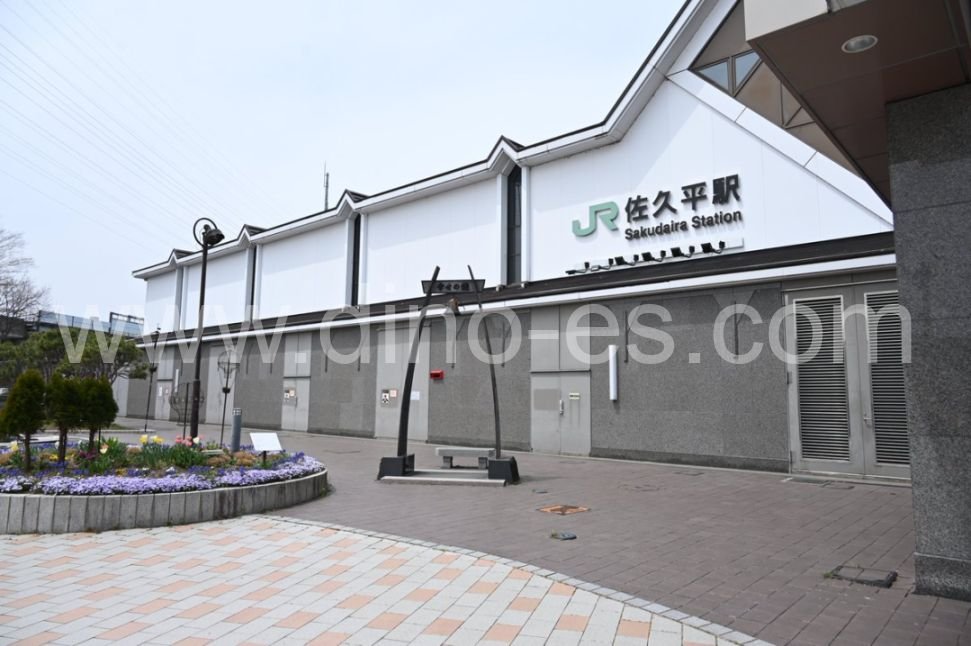 佐久平メンズエステの駅前の写真です。picture of Sakudaira station where to find spa and massage salons