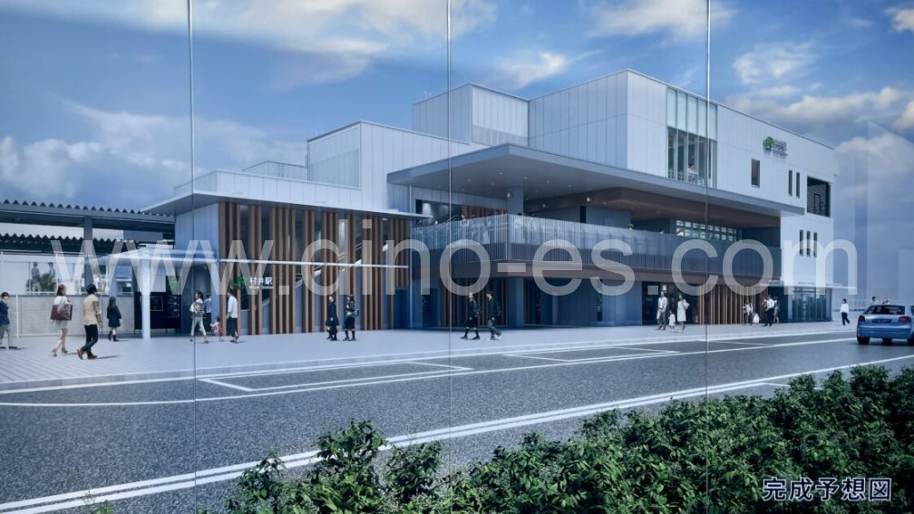 村井メンズエステの駅前の写真です。picture of Murai station where to find spa and massage salons