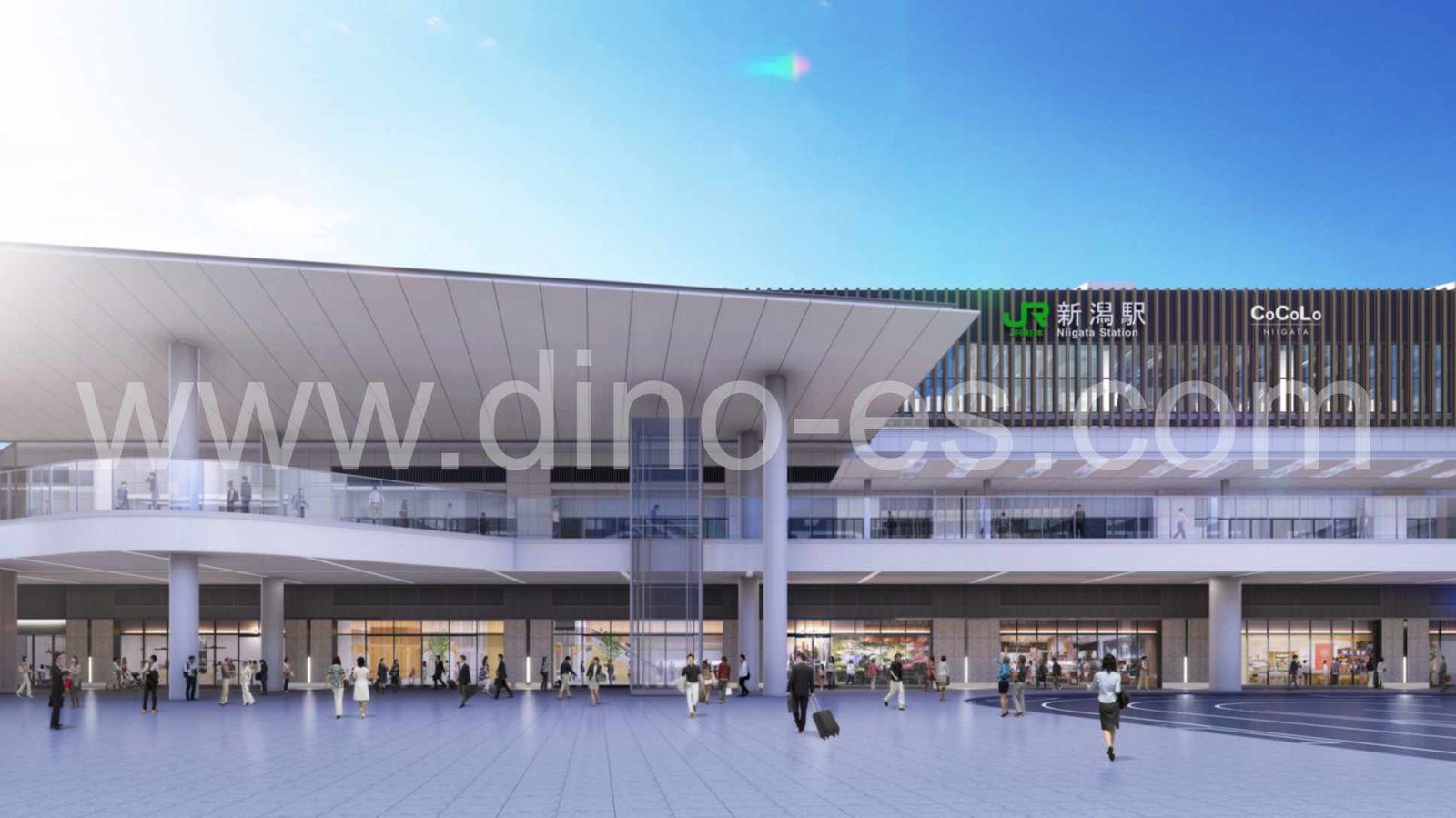 新潟メンズエステの駅前の写真です。picture of Niigata station where to find spa and massage salons