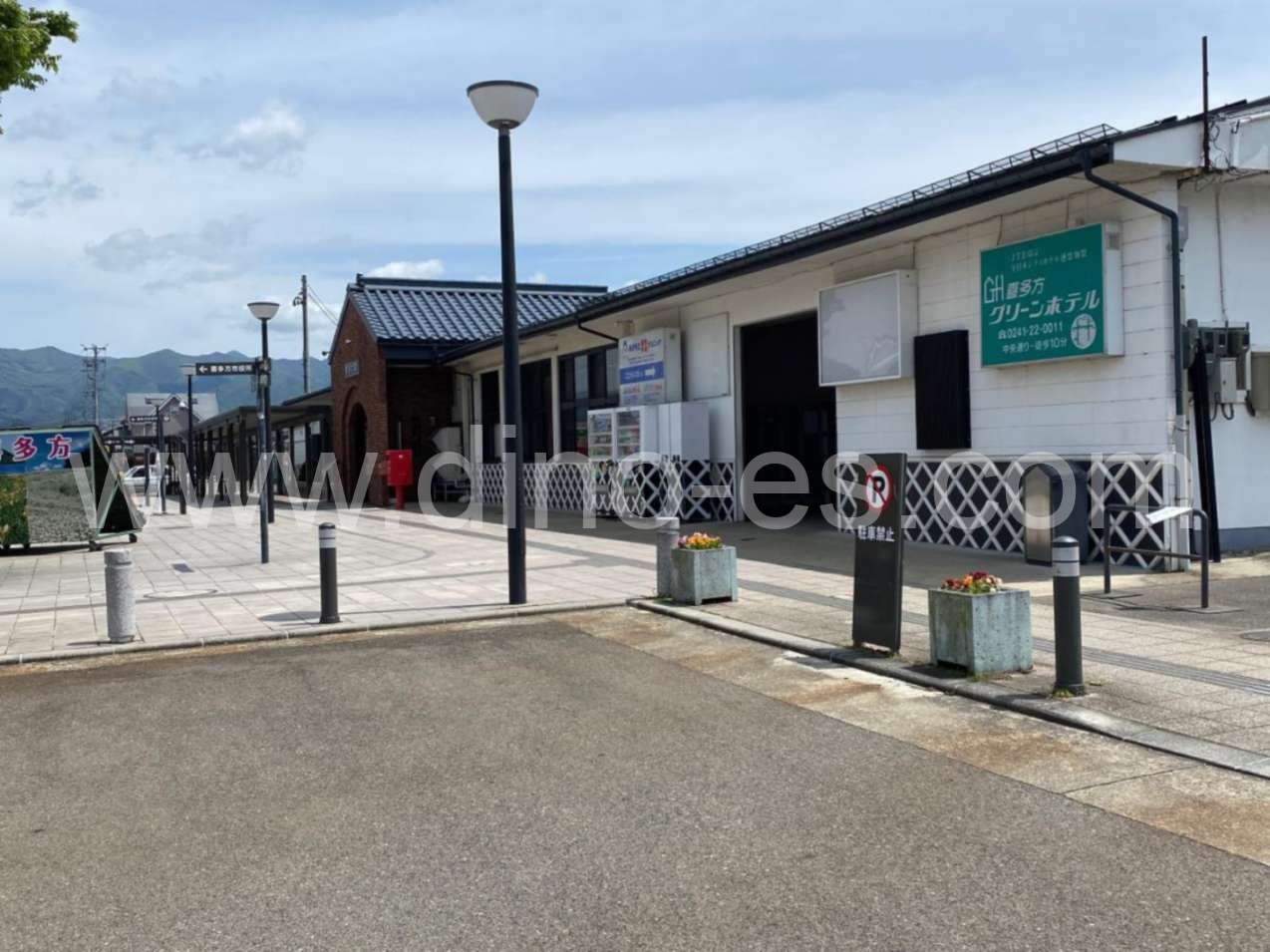 喜多方メンズエステの駅前の写真です。picture of Kitakata station where to find spa and massage salons