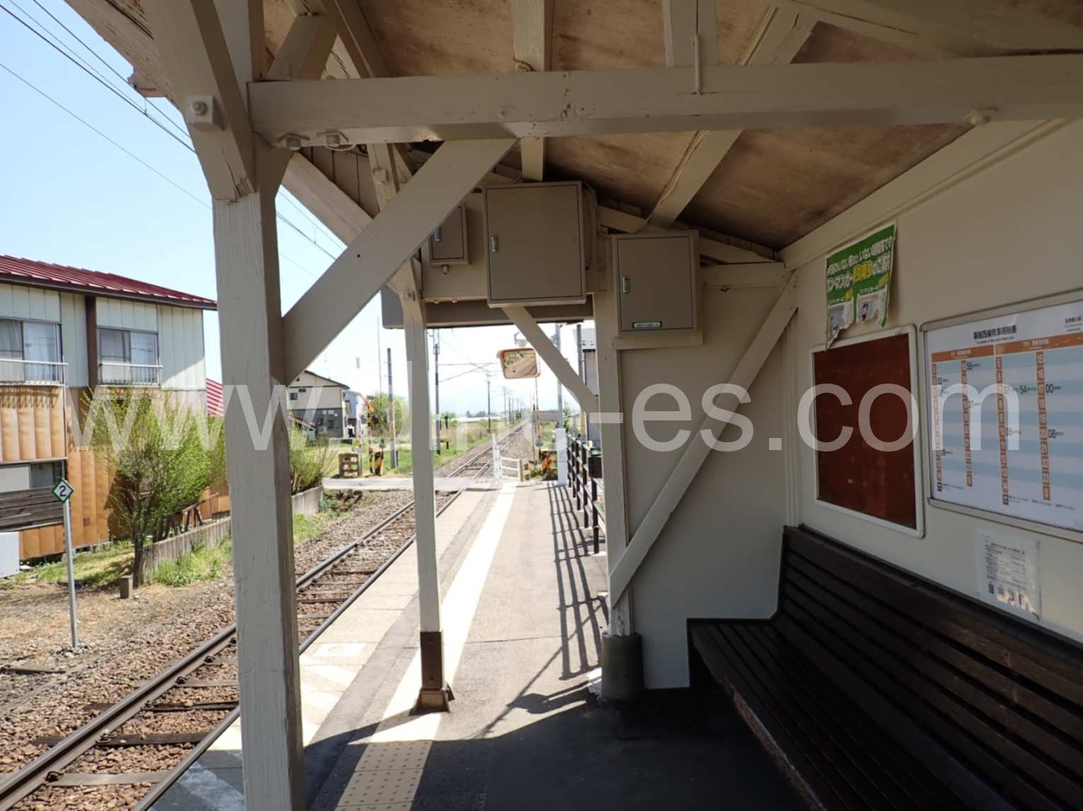 会津豊川メンズエステの駅前の写真です。picture of Aizu-Toyokawa station where to find spa and massage salons