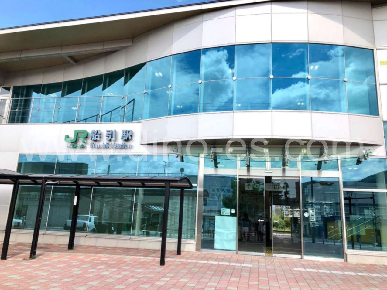 船引メンズエステの駅前の写真です。picture of Funehiki station where to find spa and massage salons