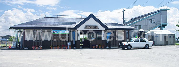 羽前小松メンズエステの駅前の写真です。picture of Uzen-Komatsu station where to find spa and massage salons