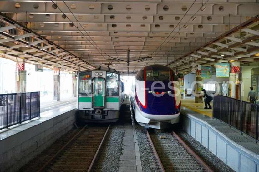 新庄メンズエステの駅前の写真です。picture of Shinjō station where to find spa and massage salons