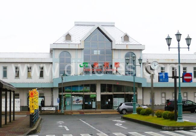 米沢メンズエステの駅前の写真です。picture of Yonezawa station where to find spa and massage salons