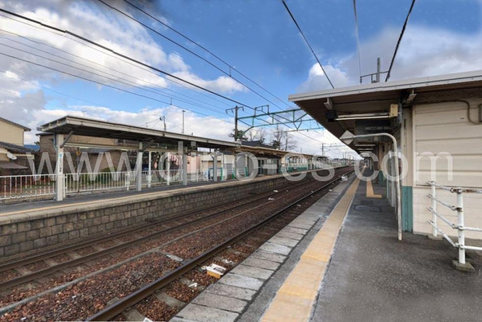 越後石山メンズエステの駅前の写真です。picture of Echigo-Ishiyama station where to find spa and massage salons