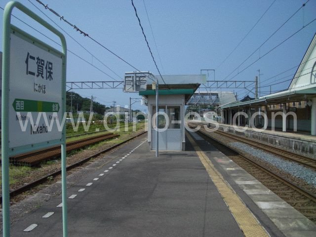 仁賀保メンズエステの駅前の写真です。picture of Nikaho station where to find spa and massage salons