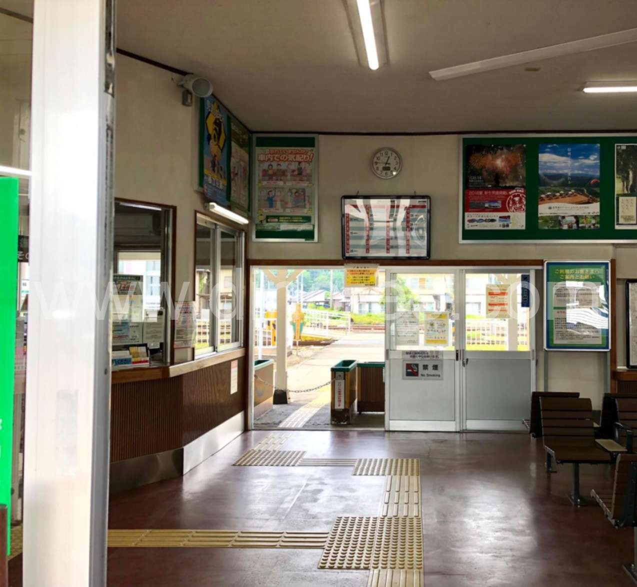 鹿角花輪メンズエステの駅前の写真です。picture of Kazuno-Hanawa station where to find spa and massage salons