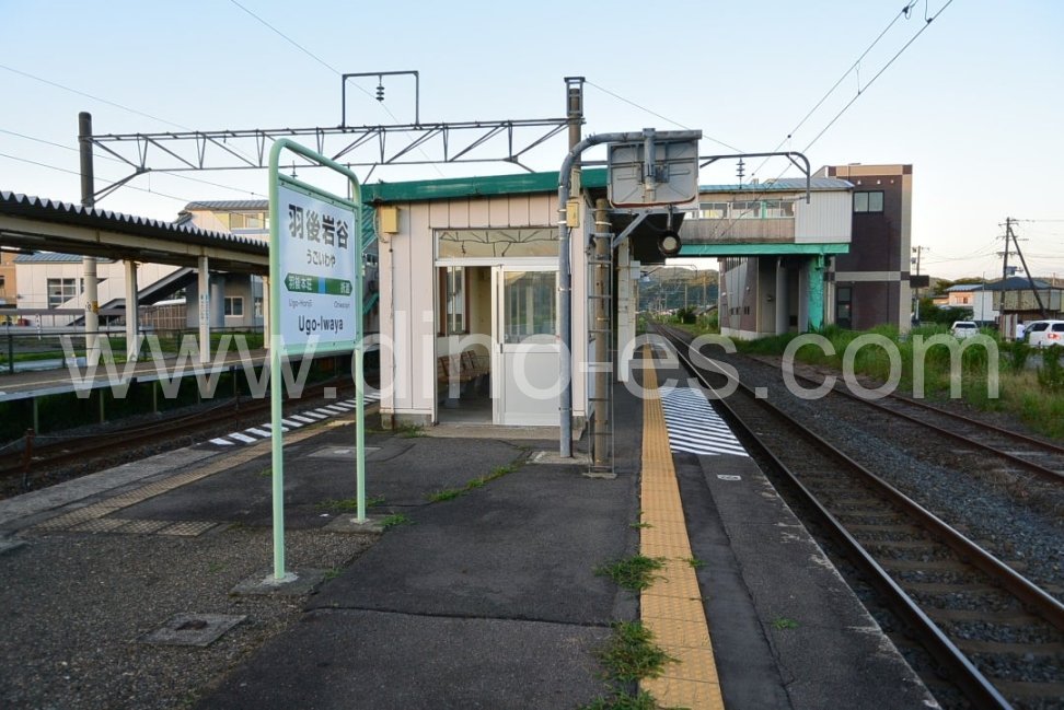 羽後岩谷メンズエステの駅前の写真です。picture of Ugo-Iwaya station where to find spa and massage salons